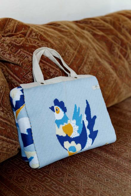 В'язаний плед в українському стилі Самчиківські мотиви