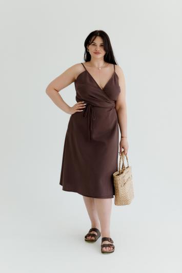 Сукня на запах Шоколад