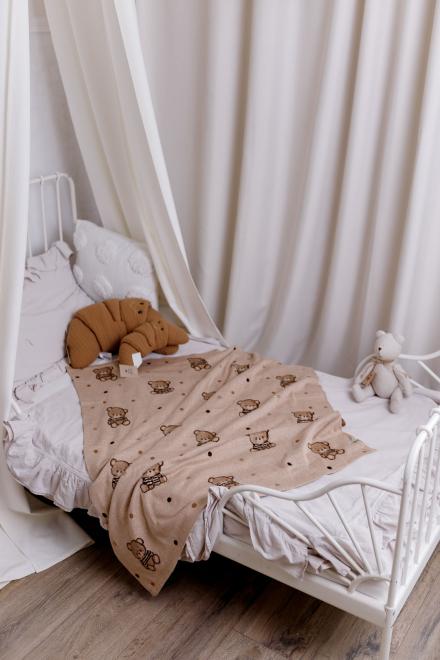 Плед дитячий в'язаний Тедді