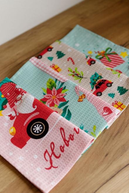 Новорічний вафельний рушник Гном