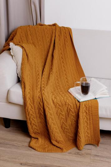 Плед Hit Kosa Охра