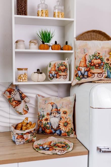 Гобеленова рукавичка Гарбузові гноми