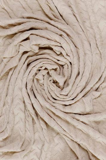 Плед Hit Kosa кремовый