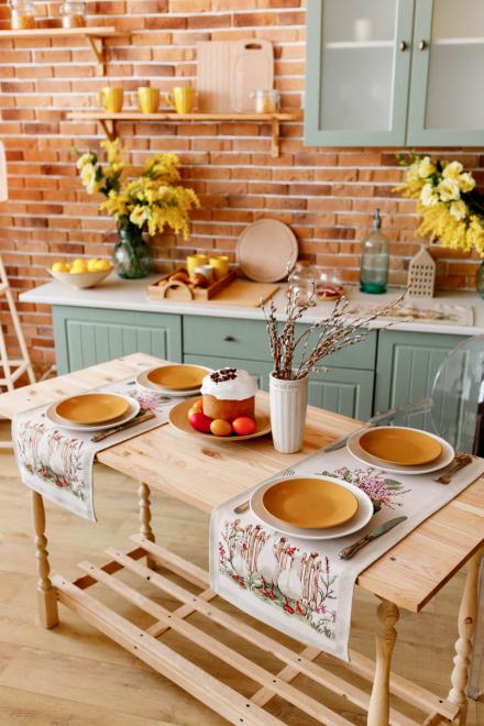 Доріжка на стіл Гуси