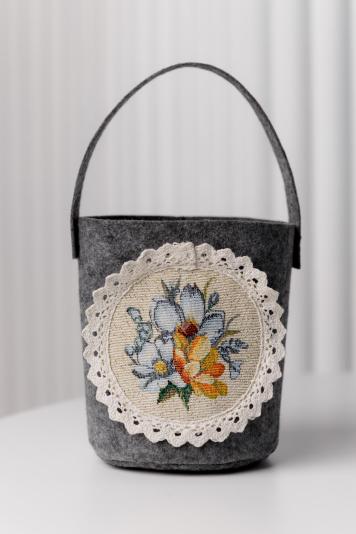 Декоративний кошик з ручкою для дрібниць Рrimavera Декоративний кошик з ручкою для дрібниць Рrimavera