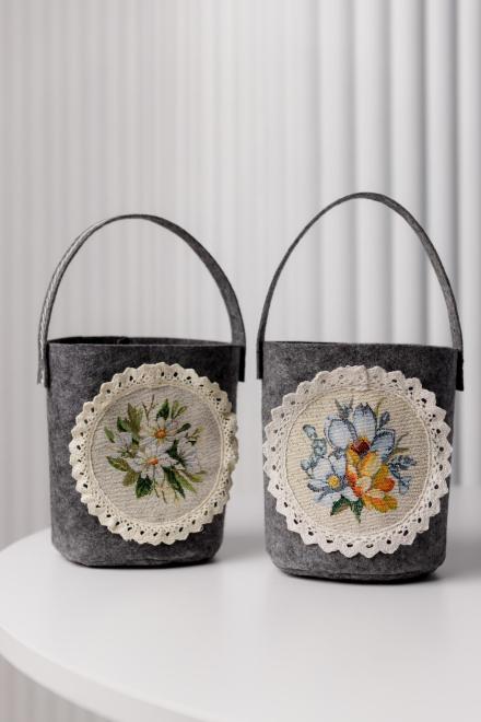 Декоративний кошик з ручкою для дрібниць Provence