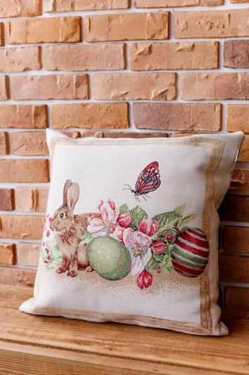 Великоднева декоративна подушка Веснянка Зайчик