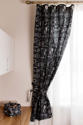 Готові штори Breakfast black (2 од.) Готові штори Breakfast black (2 од.)