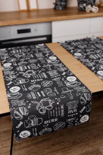 Доріжка на стіл Breakfast black Доріжка на стіл Breakfast black