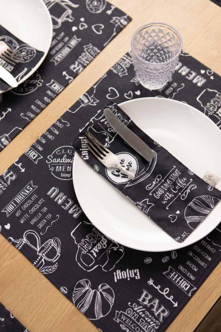 Чохол для столових приладів Breakfast black
