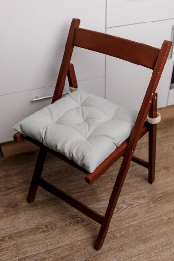 Подушка на стілець MANCHESTER світло-сіра