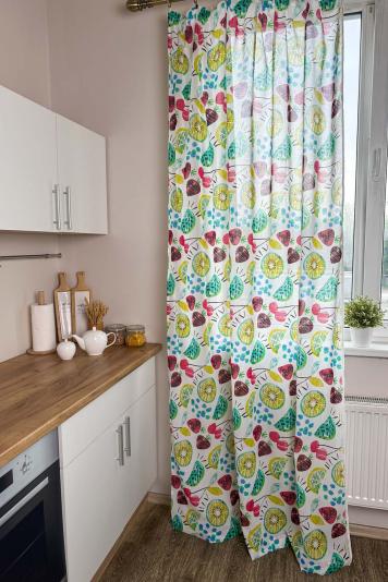 Готова гардина Red cherries Готова гардина Red cherries