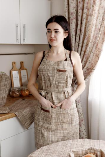 Фартух кухонний Тереза клітинка