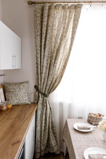 Готова штора 1 од. Тереза листочки Готова штора 1 од. Тереза листочки