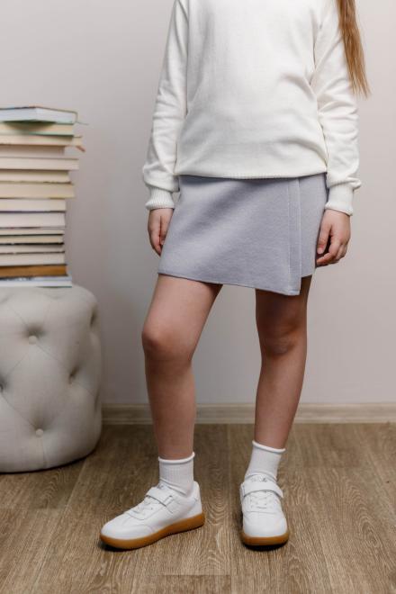 В'язані шорти-спідниця дитяча сіра