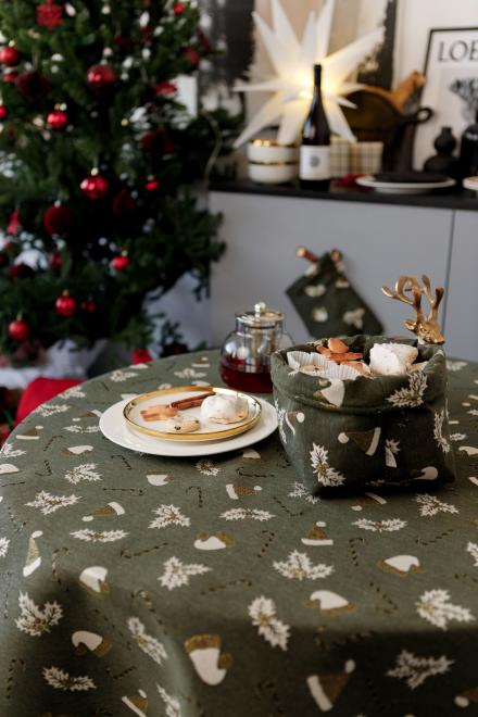 Кошик для зберігання Шапочки на зеленому