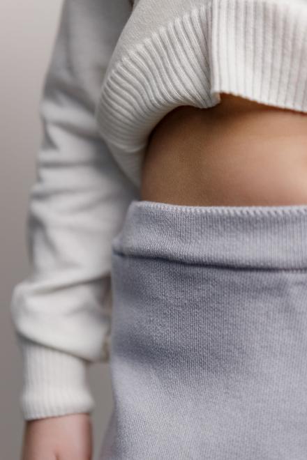 В'язані шорти-спідниця дитяча сіра