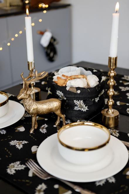 Кошик для зберігання Шапочки на чорному