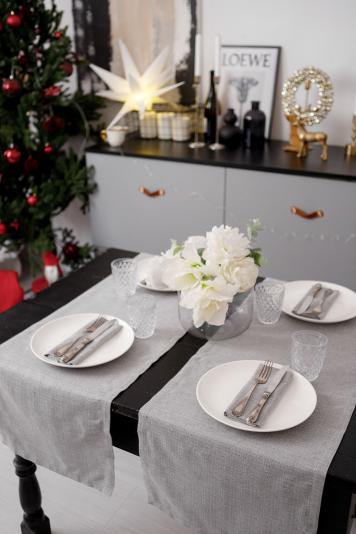 Раннер святковий Перлина Сірий