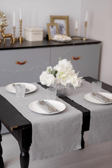 Раннер святковий Перлина Сірий