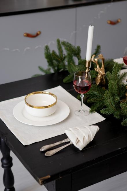 Серветка святкова Перлина Біла