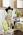 Круглая подушка для стула Цветок зеленый Круглая подушка для стула Цветок зеленый