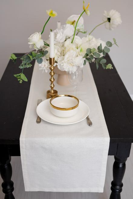 Раннер святковий Перлина Білий