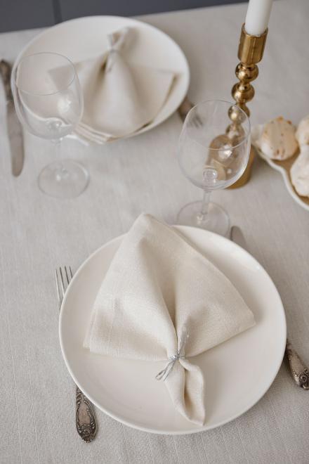 Серветка святкова Перлина Біла