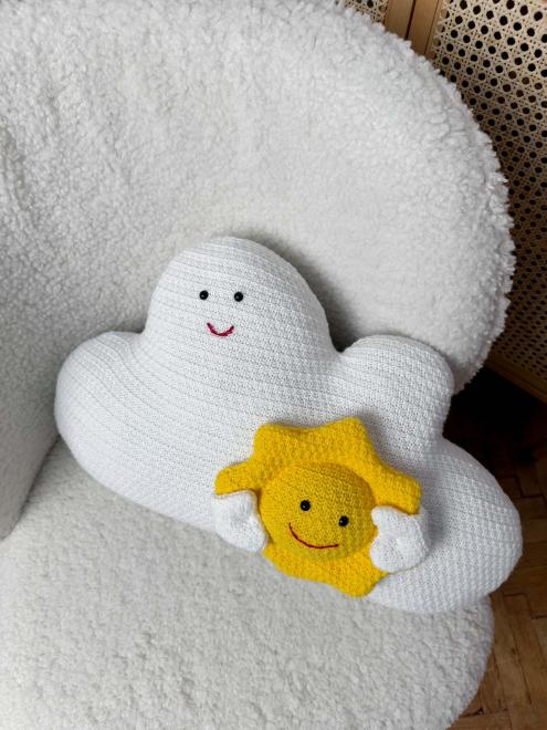 Декоративна іграшка Хмаринка з сонечком