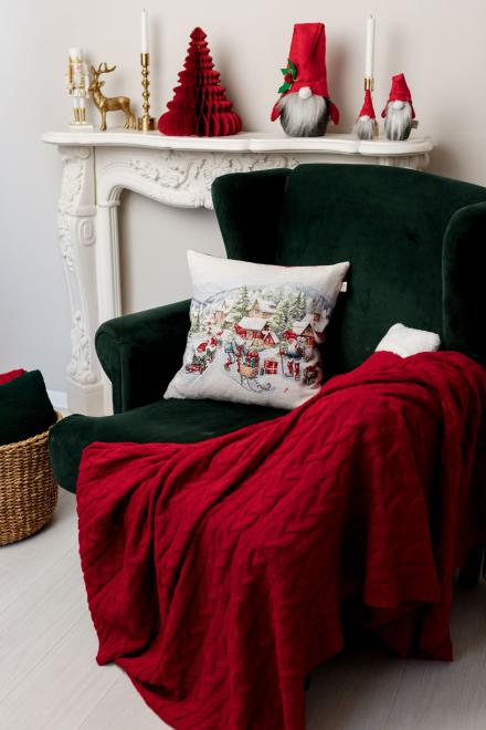 Наволочка гобеленова з велюром Салазки