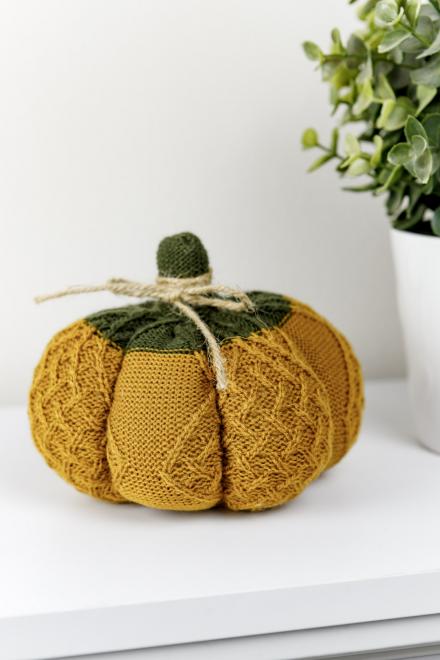 Декоративний виріб Гарбуз охра