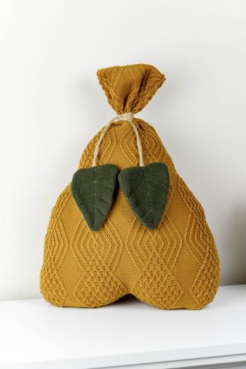 Декоративний виріб Подушка-груша охра