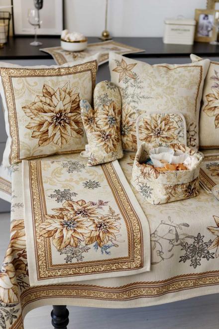 Новорічна гобеленова рукавичка Золоте свято