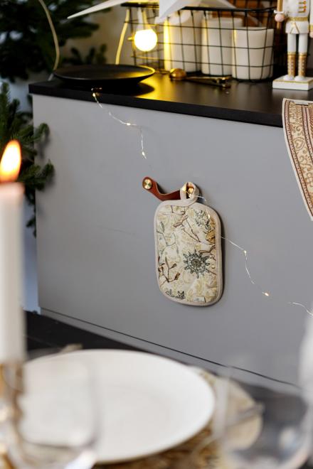 Гобеленова новорічна прихватка Золоте свято