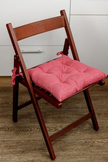 Подушка для стільця CHENILLA рожева