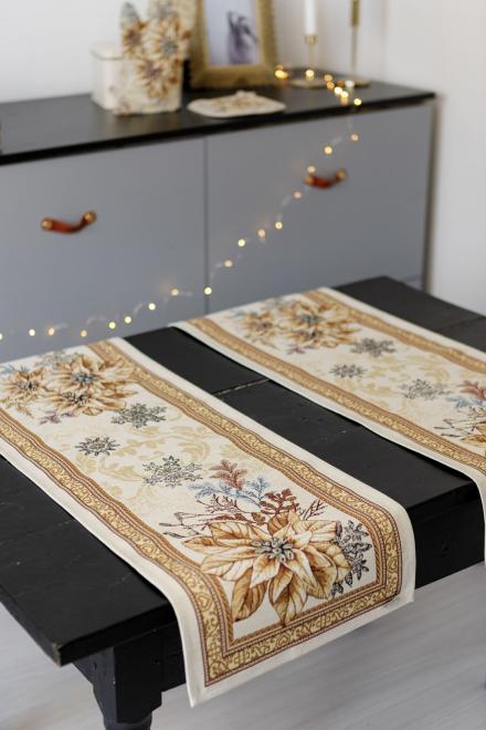 Ранер гобеленовий новорічний Золоте свято