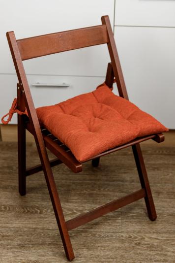 Подушка для стільця CHENILLA помаранчева Подушка для стільця CHENILLA помаранчева