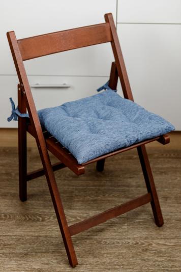 Подушка для стільця CHENILLA синя