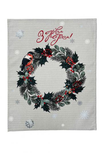 Рушник вафельний Віночок