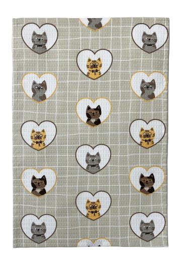 Рушник вафельний Кошенята