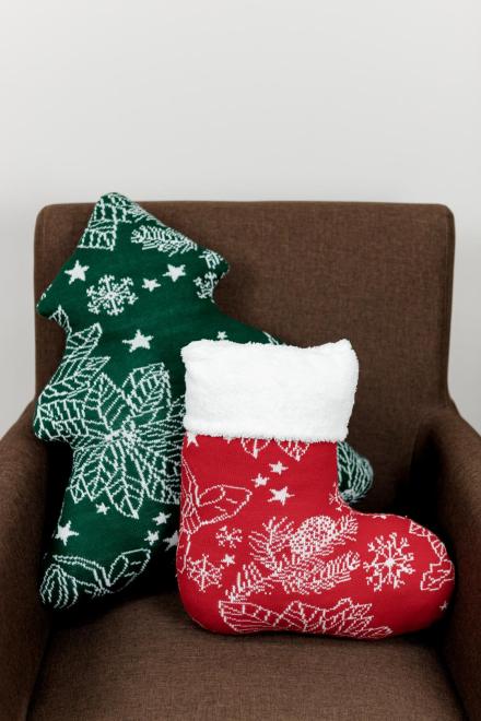 Декоративний виріб Ялинка зелена з візерунком