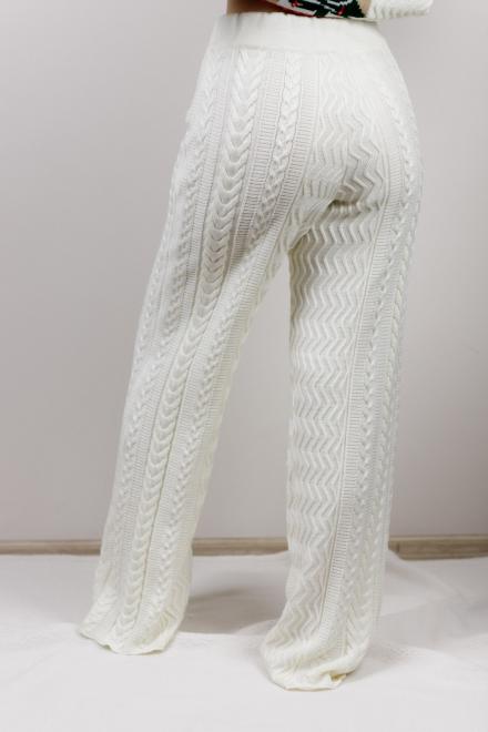 Штани з візерунком Молочні