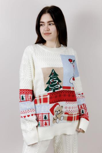 Джемпер з візерунком Новорічний Джемпер з візерунком Новорічний