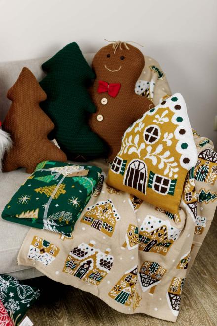 Декоративна подушка Імбирний будиночок