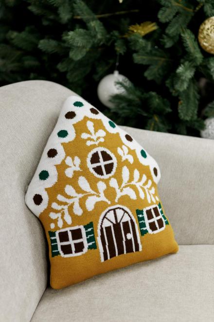 Декоративна подушка Імбирний будиночок