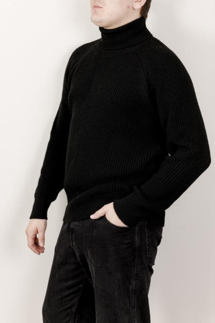 Чоловічий гольф светр чорний