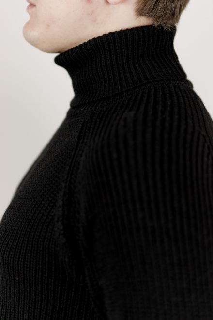 Чоловічий гольф светр чорний