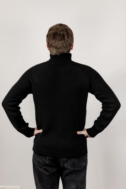 Чоловічий гольф светр чорний