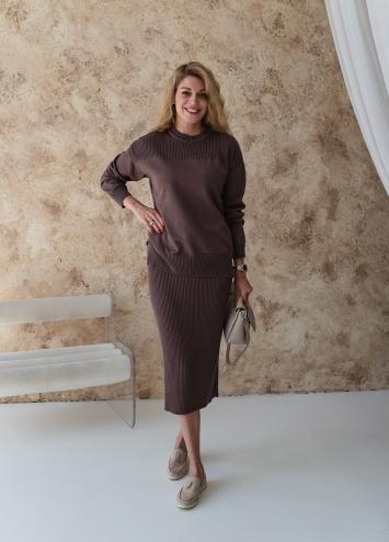 В'язана спiдниця Katrin шоколад NEW В'язана спiдниця Katrin шоколад NEW