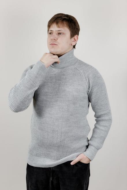 Чоловічий гольф светр сірий